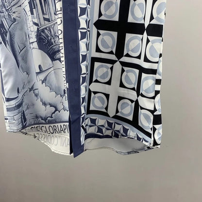 Printed Shirt Silk Style - Elegance