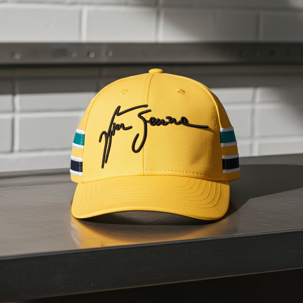 Auténtico casco ID Cap de Ayrton Senna, colección para aficionados: artículo oficial