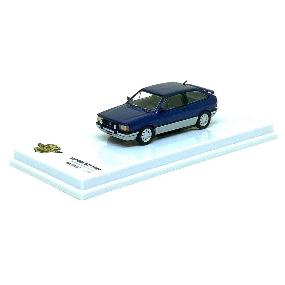 Volkswagen Gol GTI (1989) Monaco Blue | 1:64 Diecast | BR Classics - Brazilian Shop