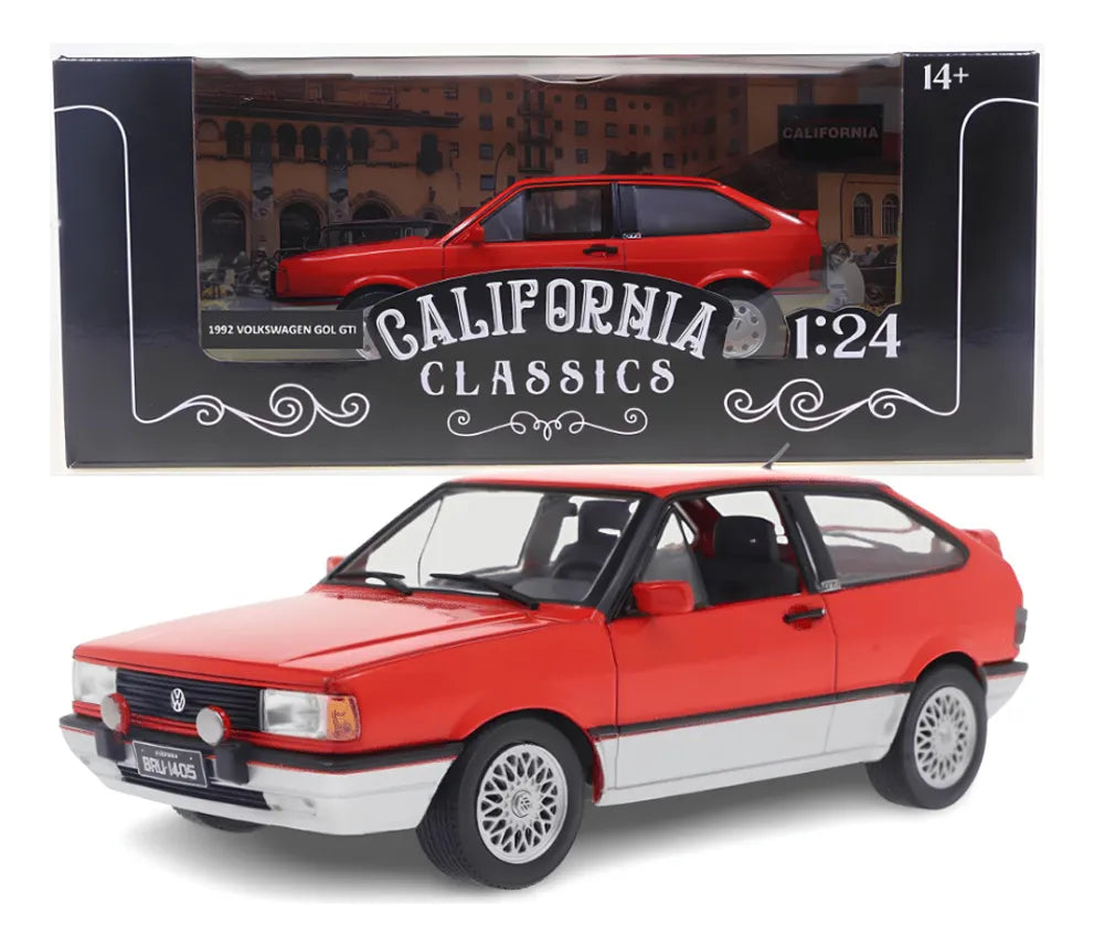Volkswagen Gol GTI 1992 Red 1/24 Diecast Model Car