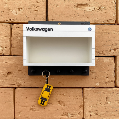 Volkswagen Wall Key Hook Rack - Scale Model Car Display Case