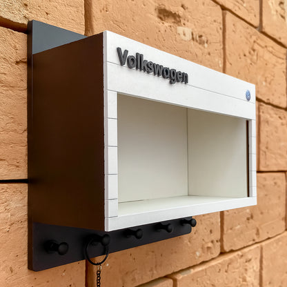 Volkswagen Wall Key Hook Rack - Scale Model Car Display Case