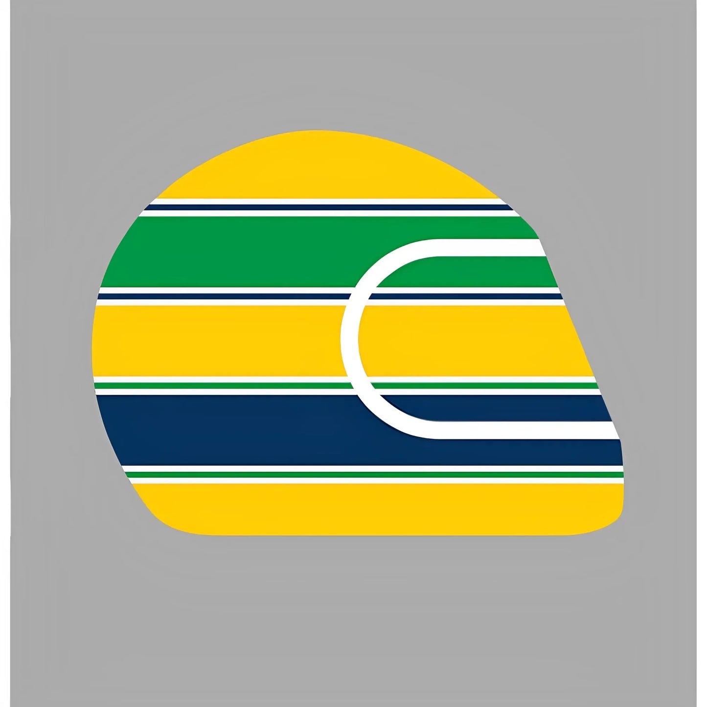 Boné de identificação Ayrton Senna autêntico Capacete Coleção de fãs - Item oficial