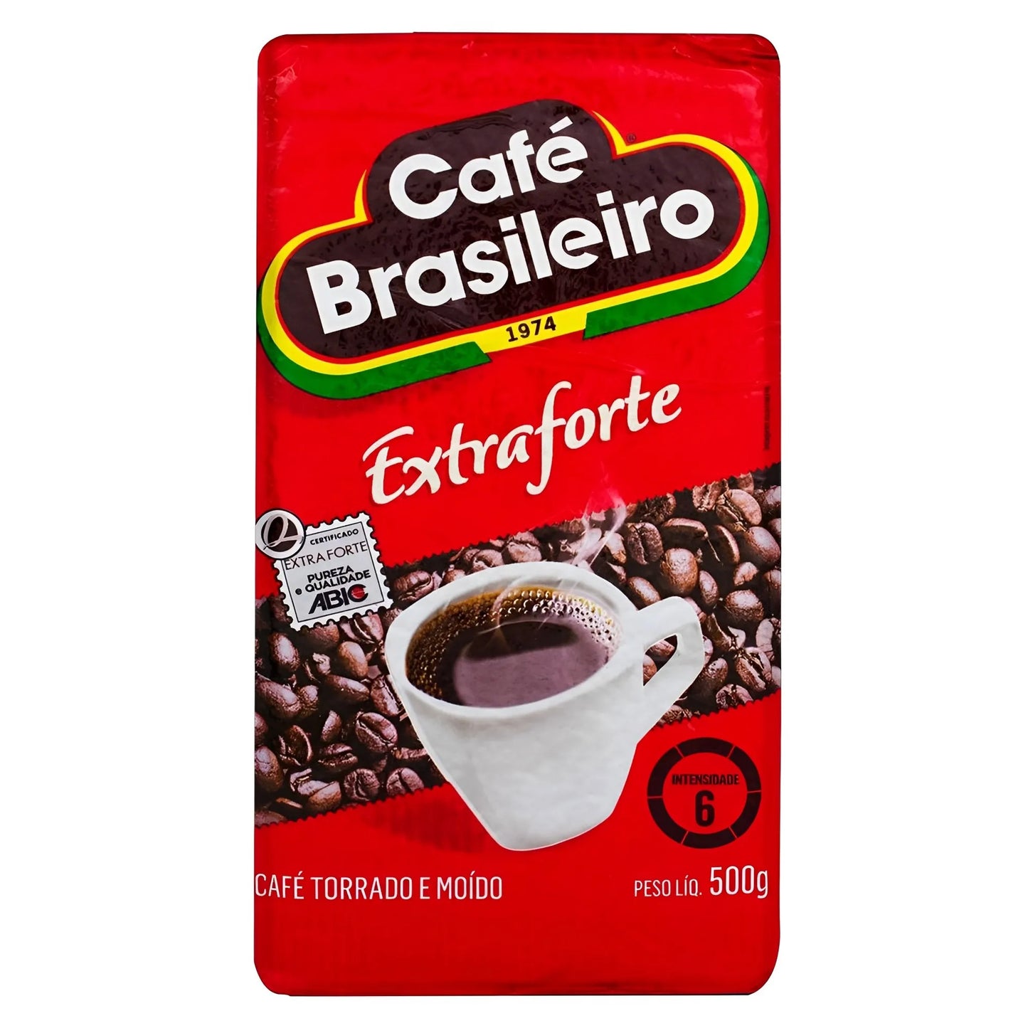 Café Brasileiro Extra Strong – Vacuum-Packed Coffee 17.64 oz (Pack of 2)
