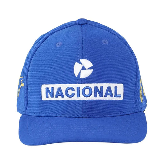 Boné bordado autêntico Ayrton Senna Nacional Signature | Oficial