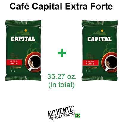 Capital Extra Strong Coffee 17.64 oz (Pack of 2)