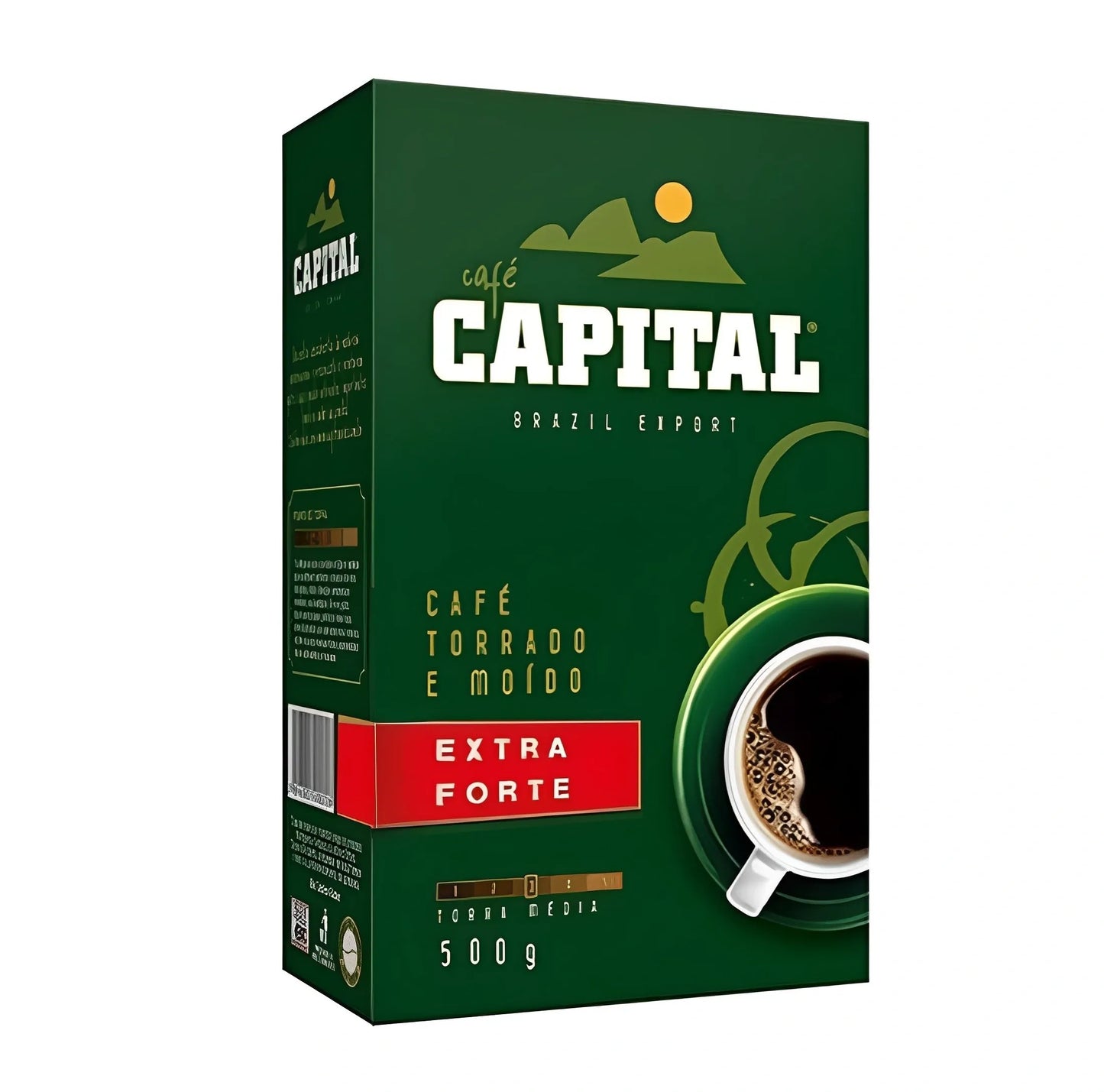 Capital Extra Strong Coffee Selado a Vácuo 17,64 oz (Pacote com 2)