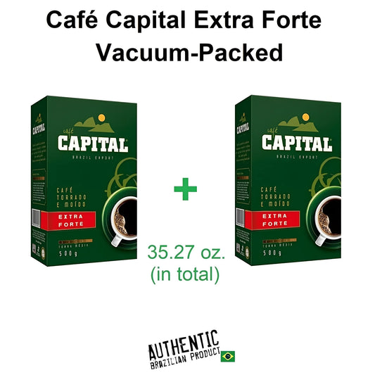 Café extra fuerte Capital envasado al vacío, 17,64 oz (paquete de 2)