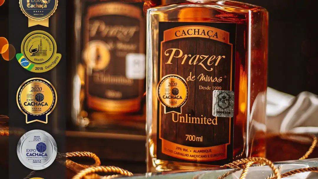 Prazer de Minas Unlimited 700ml 39% vol. (ABV 39%) - Brazilian Premium Aged Cachaca