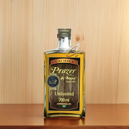 Prazer de Minas Unlimited 700ml 39% vol. (ABV 39%) - Brazilian Premium Aged Cachaca