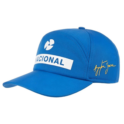 Authentic Ayrton Senna Nacional Signature Cap - Official Item