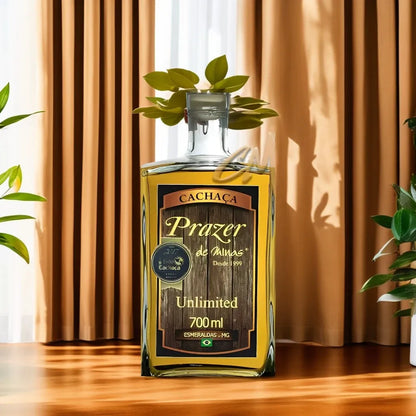 Prazer de Minas Unlimited 700ml 39% vol. (ABV 39%) - Brazilian Premium Aged Cachaca
