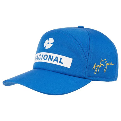 Authentic Ayrton Senna Nacional Signature Cap - Official Item