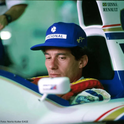 Authentic Ayrton Senna Nacional Signature Cap - Official Item