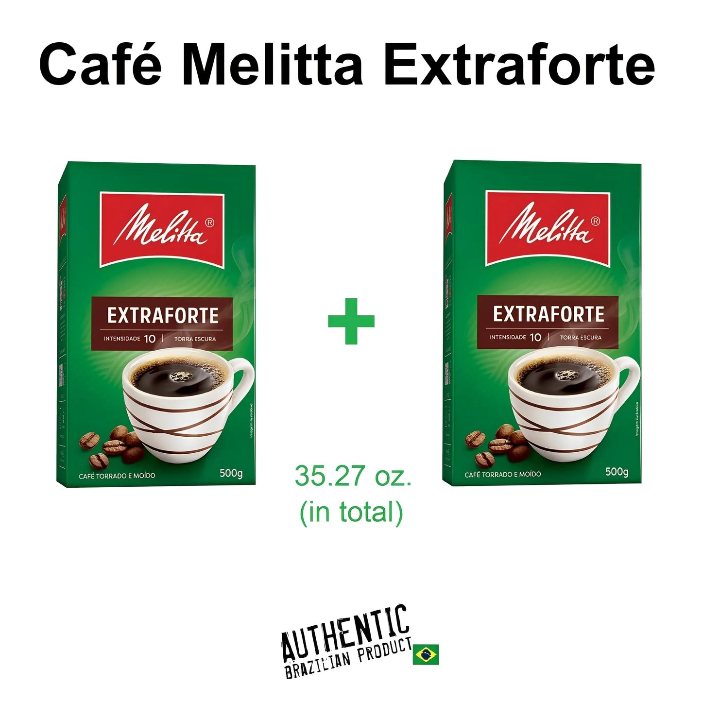 Melitta Extra Strong Coffee Vacuum-Sealed 17.64 oz (Pack of 2)