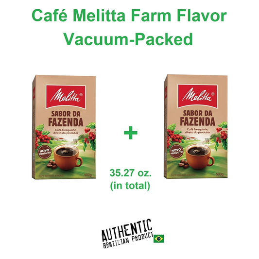 Café Melitta sabor a granja envasado al vacío, 17,64 oz (paquete de 2)