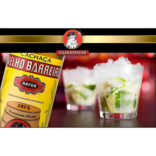 Velho Barreiro Tradicional 910ml 39% vol. (ABV 39%) - Auténtica cachaca brasileña