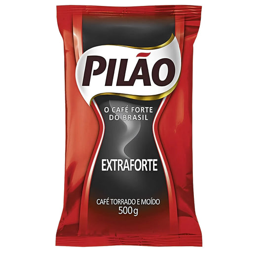 Café extra fuerte Pilao 17,64 oz (paquete de 2)