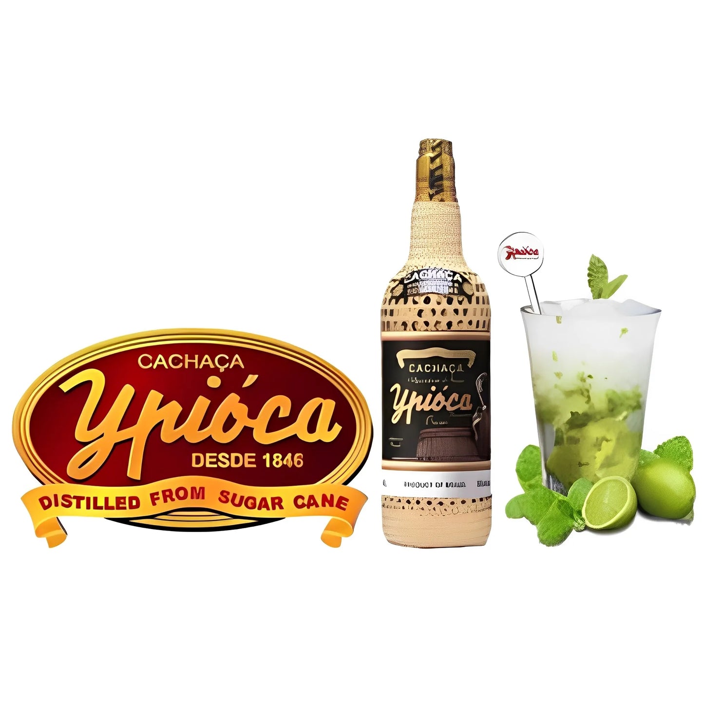 Ypioca Gold 965ml 38% vol. (ABV 38%) | Cachaça brasileira autêntica | Premiada