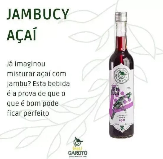 Kit Cachaca Jambucy 500ml 28% vol. (ABV 28%) | Acai | Cupuacu | Bacuri | Brazil Nut