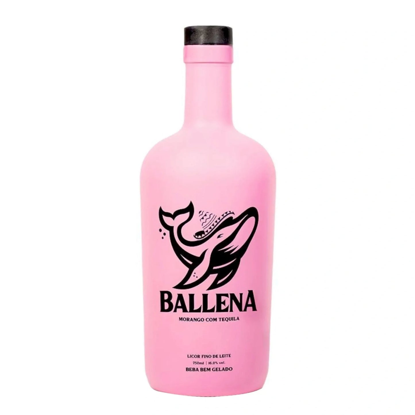 Licor de Crema de Fresa Ballena con Tequila 750 ml 16% vol. (ABV 16%)