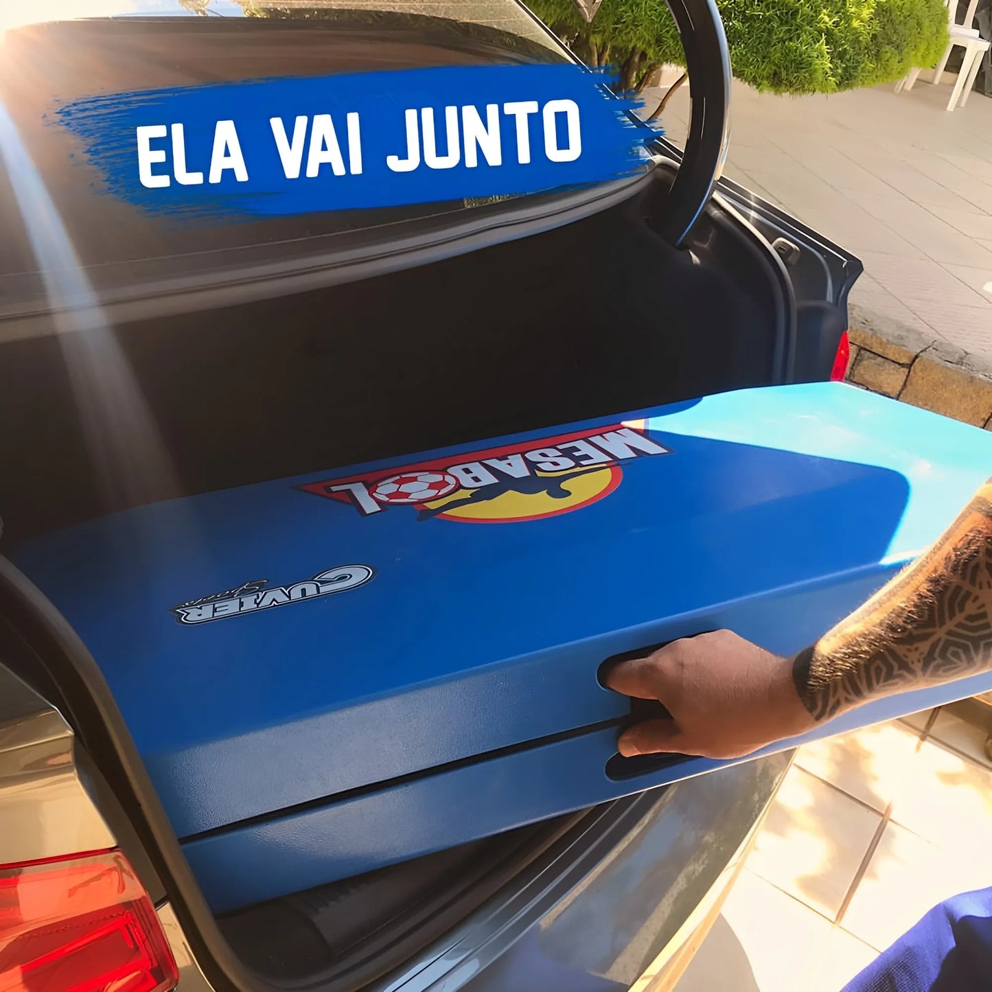 Cuvier Sports | Mesabol Pro | Mesa de Futebol de Mesa para Treino de Teqball
