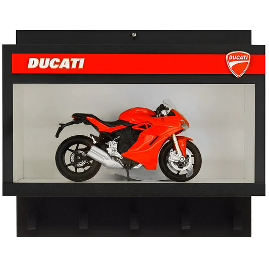 *CLEARANCE SALE* Ducati Wall Key Hook Rack - Scale Model Motorcycle Display Case