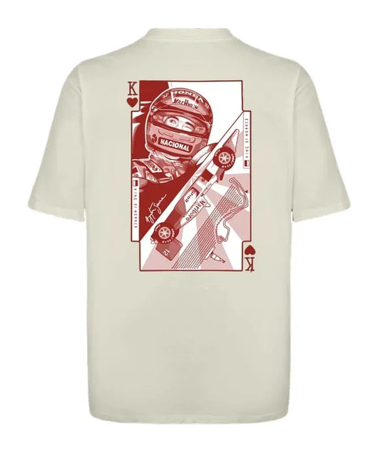 Camiseta Ayrton Senna King of Monaco – Off White