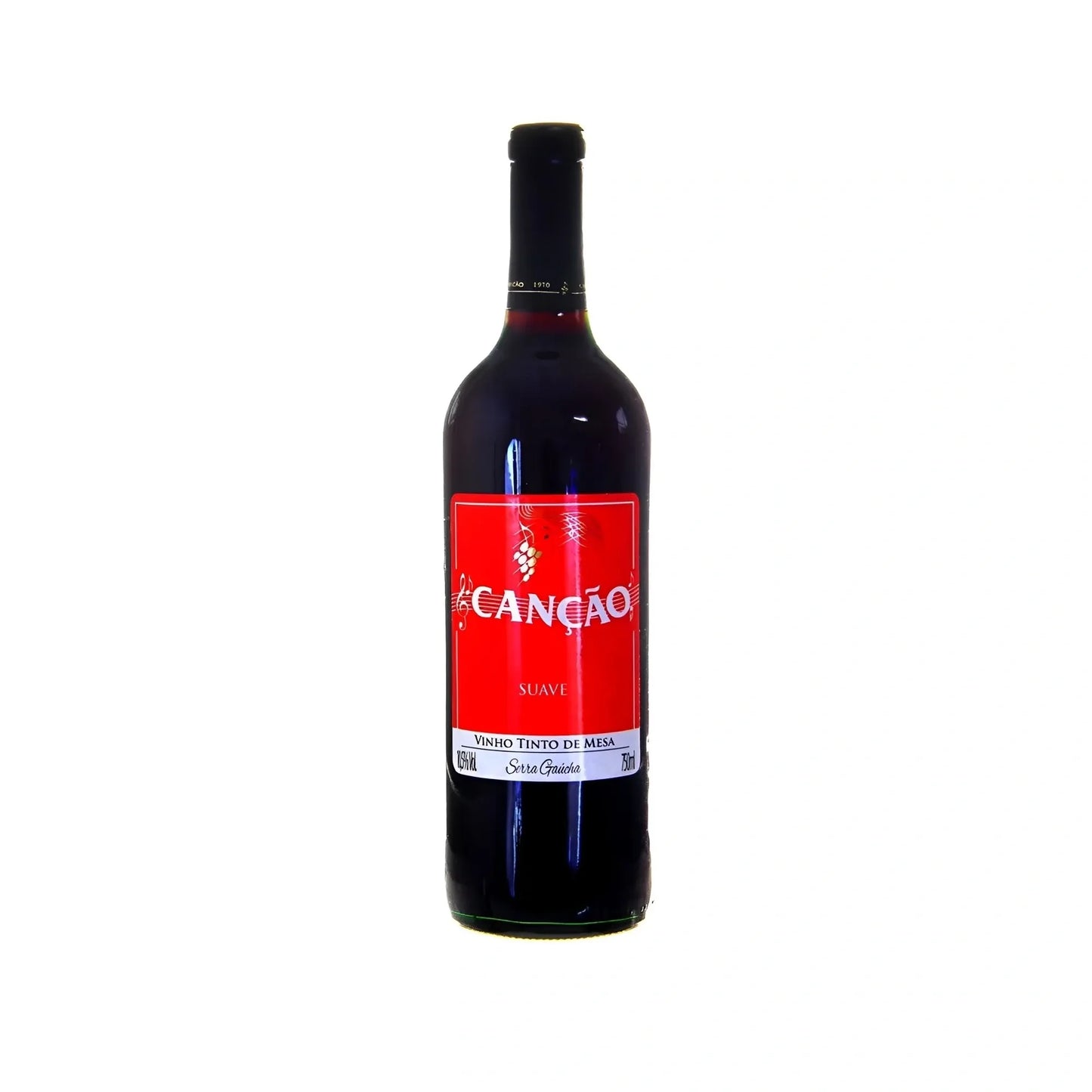 Canção Vinho Tinto Doce de Mesa 750ml 10,5% vol. (ABV 10,5%) Serra Gaucha - RS