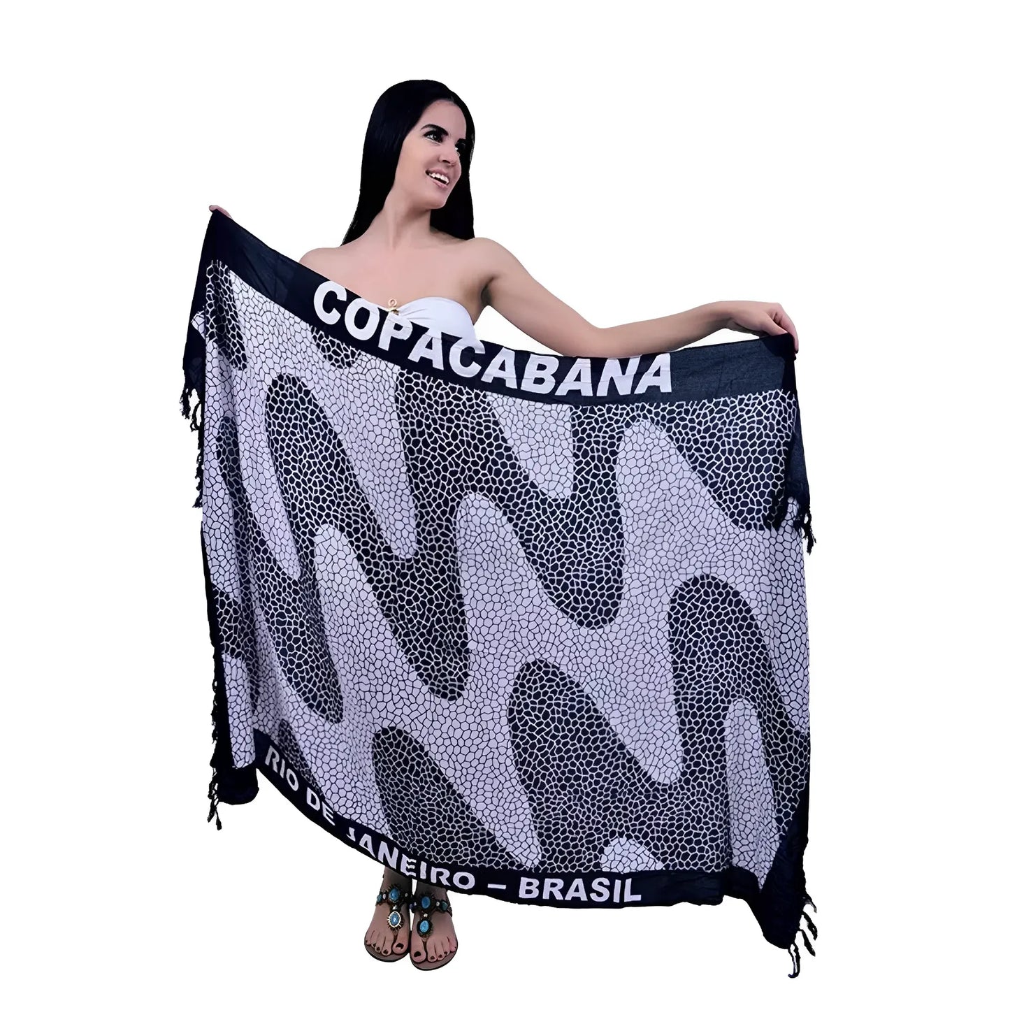 Canga Copacabana Sidewalk – Brazilian Beach Towel