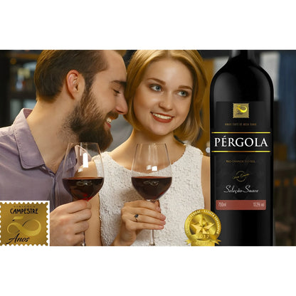 Pergola Sweet Red Wine 2L 10,2% vol. (ABV 10,2%) Serra Gaucha - Rio Grande do Sul