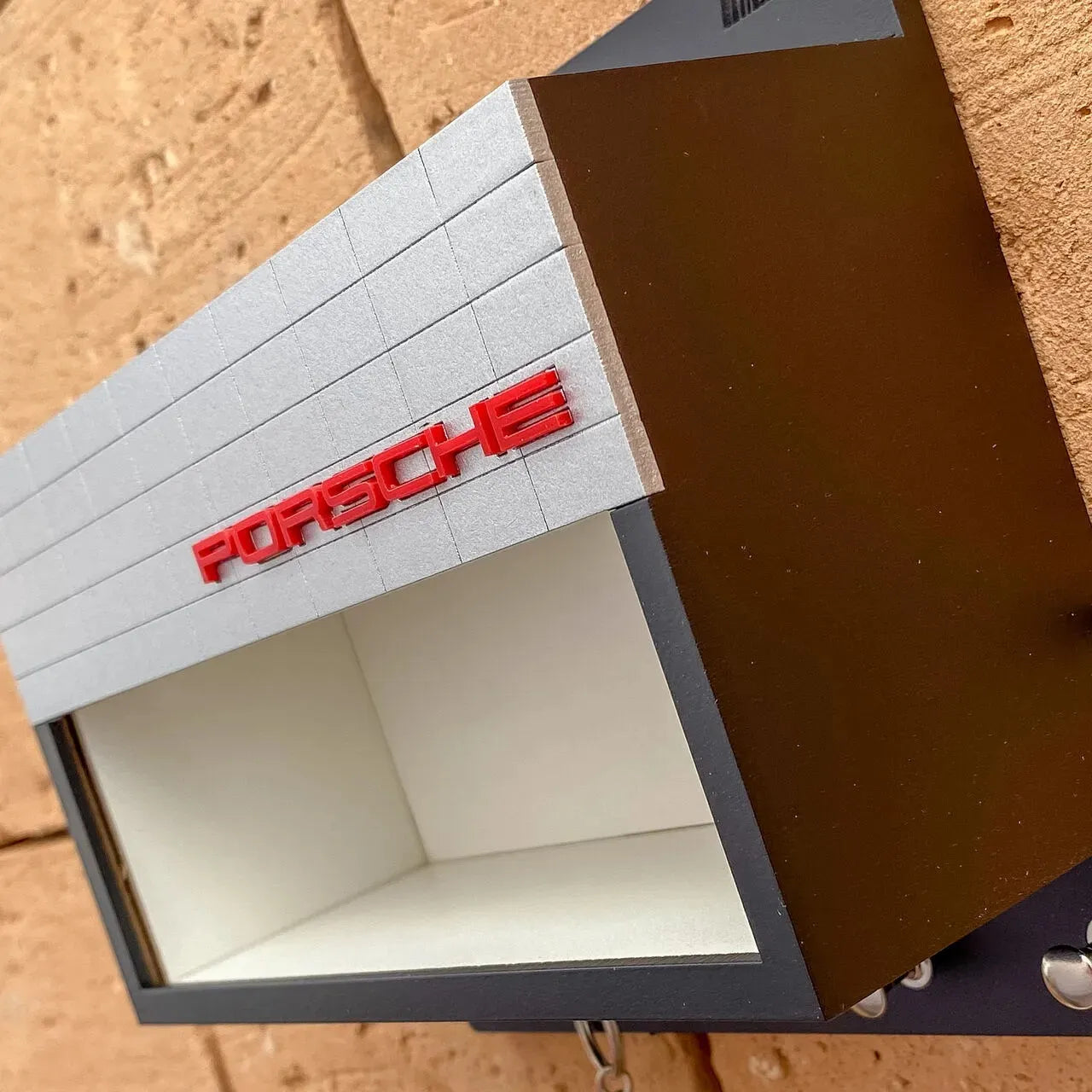 Porsche Wall Key Hook Rack - Scale Model Car Display Case