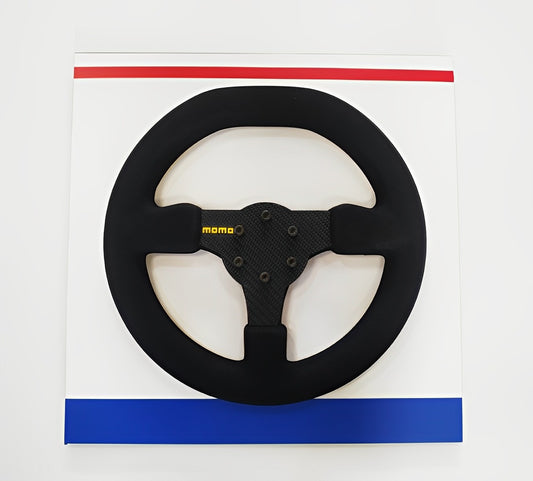 Ayrton Senna 1984 Toleman TG184 Steering Wheel 3D Wall Art - Team Theme
