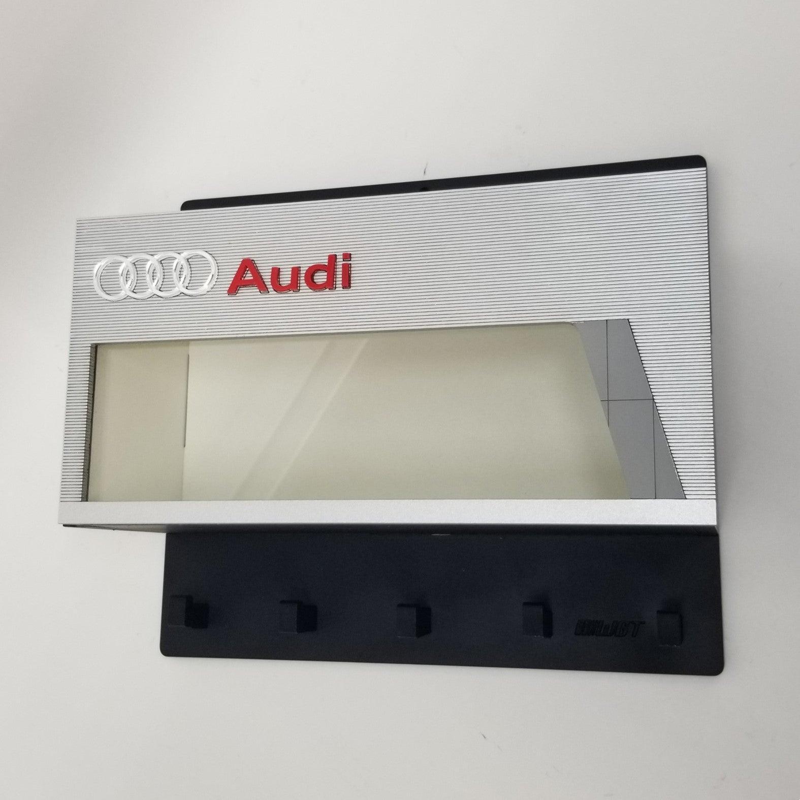 Audi Dealership Wall Key Hook Rack - Exclusive Item - Handcrafted Key Holder - Brazilian Shop