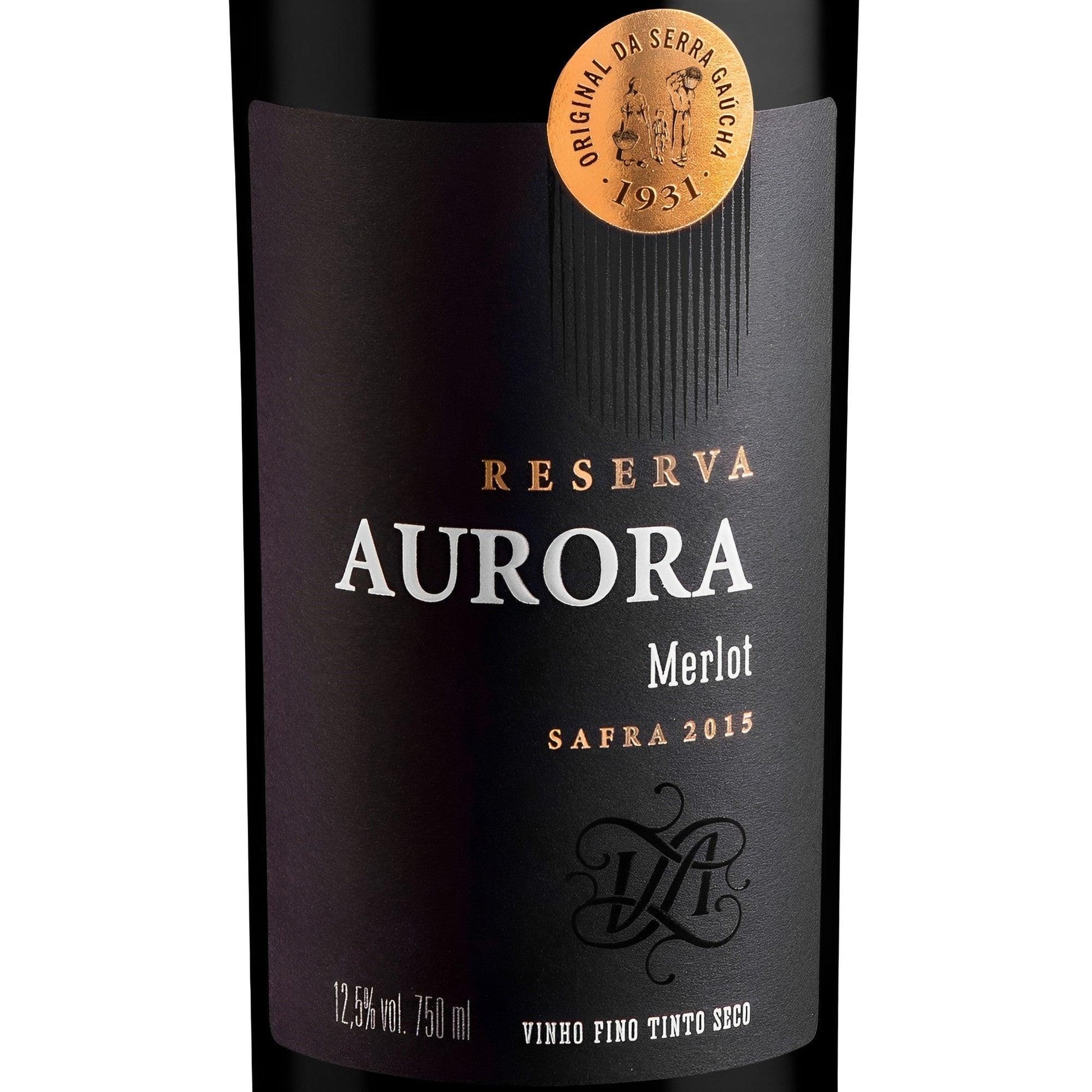 Aurora Reserva Merlot Dry Red Wine 750ml - Serra Gaúcha - Brazilian Shop