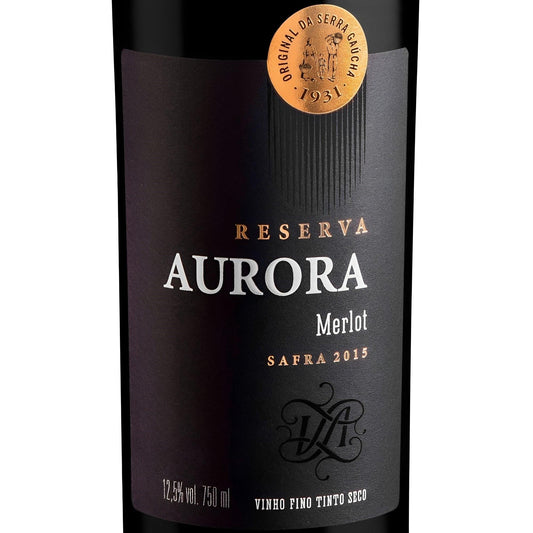 Aurora Reserva Merlot Dry Red Wine 750ml - Serra Gaucha - Brazilian Shop