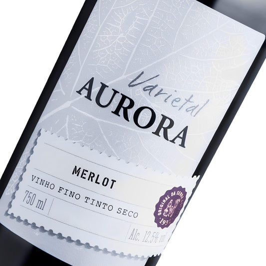 Aurora Varietal Merlot Dry Red Wine 750ml - Serra Gaúcha - Brazilian Shop