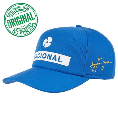 Authentic Ayrton Senna Nacional Signature Cap - Official Item - Brazilian Shop