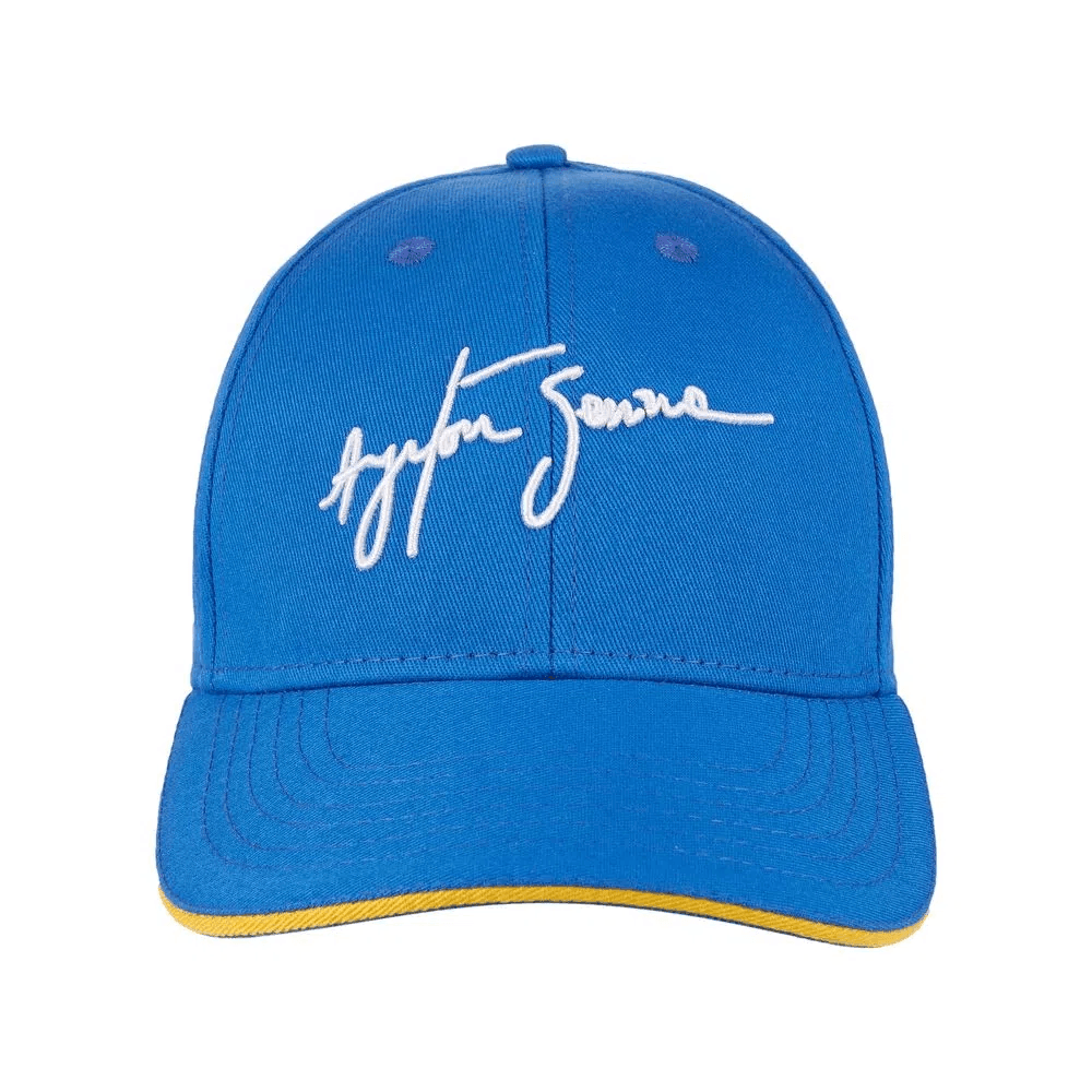 Ayrton Senna Signature Cap Royal Blue Fan Collection - Brazilian Shop