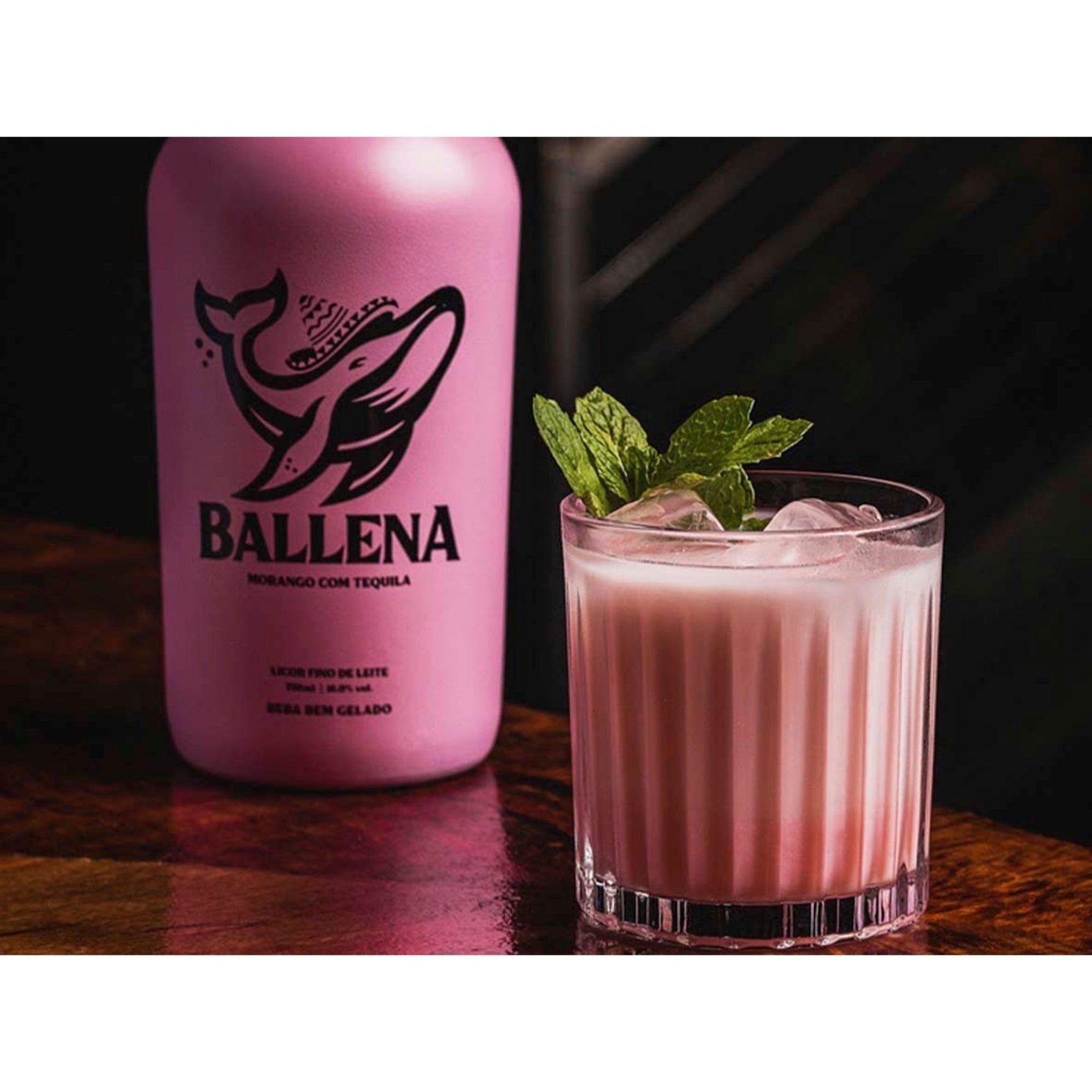 Ballena Strawberry Cream Liqueur with Tequila 750ml - Brazilian Shop