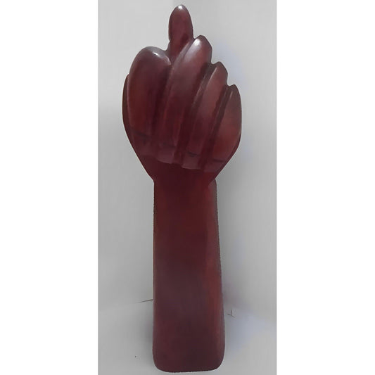 Brazilian Handmade Lucky Amulet Fig Sign Carved Brazilwood (Pau-Brasil) 30cm - Brazilian Shop