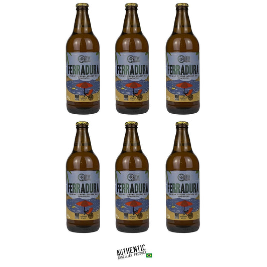 Búzios Ferradura Belgian Strong Golden Ale Brazilian Beer 20.28 fl. oz Pack of 6 - Brazilian Shop