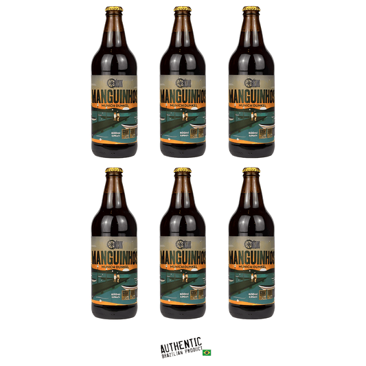 Búzios Manguinhos Munich Dunkel Brazilian Craft Beer 20.28 fl. oz. (Pack of 6) - Brazilian Shop