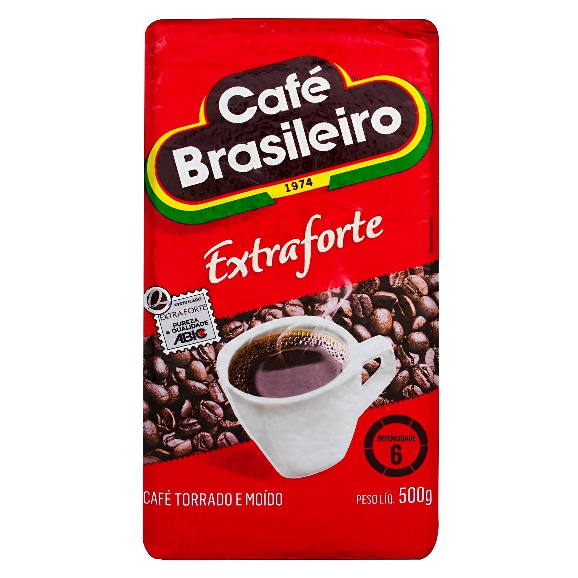 Cafe Brasileiro Extra Strong Vacuum-Sealed Coffee 17.64 oz (Pack of 2) - Brazilian Shop