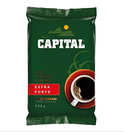 Capital Extra Strong Coffee 17.64 oz (Pack of 2) - Brazilian Shop