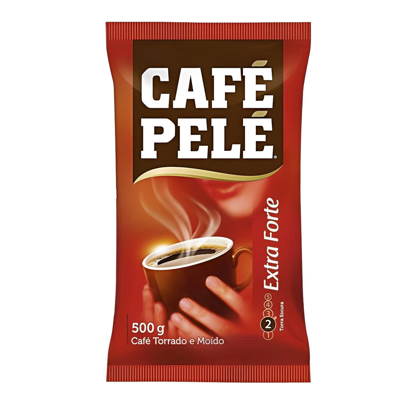 Cafe Pele Extra Strong 17.64 oz (Pack of 2) - Brazilian Coffee - Brazilian Shop