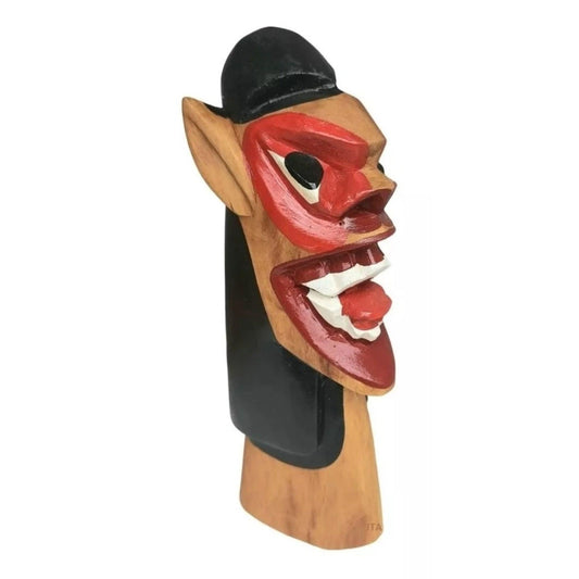 Carranca 30cm - Brazilian Folklore Carved Wood Art - Wards Off Evil Spirits - Brazilian Shop