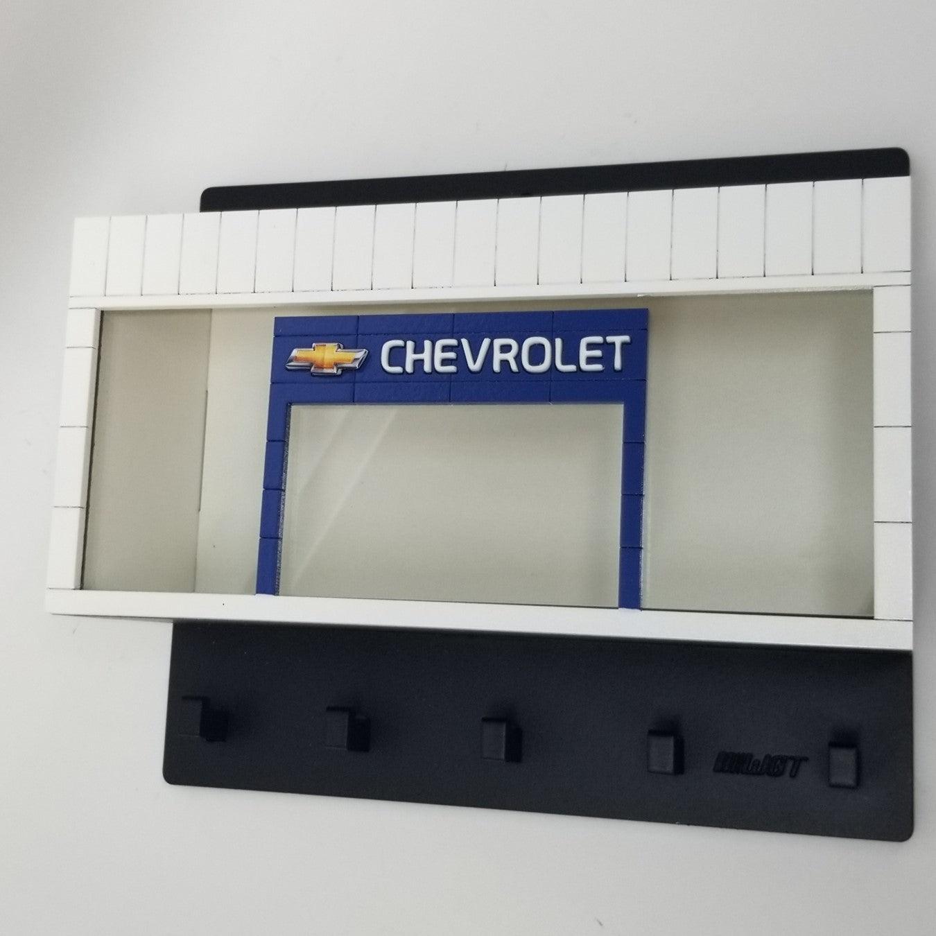 Chevrolet Dealership Wall Key Hook Rack - Exclusive Item Handcrafted Key Holder - Brazilian Shop