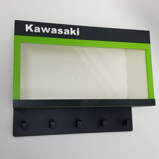 clearance sale Kawasaki Wall Key Hook Rack For Model Bikes - Exclusive Handmade Item - Brazilian Shop