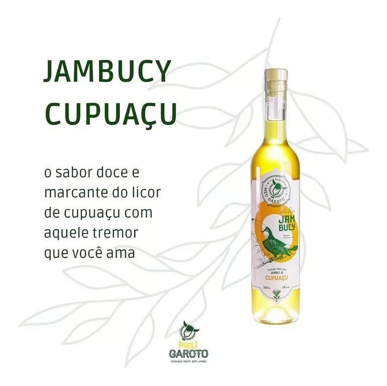 Kit Cachaca Jambucy 500ml each | Acai | Cupuacu | Bacuri | Brazil Nut - Brazilian Shop